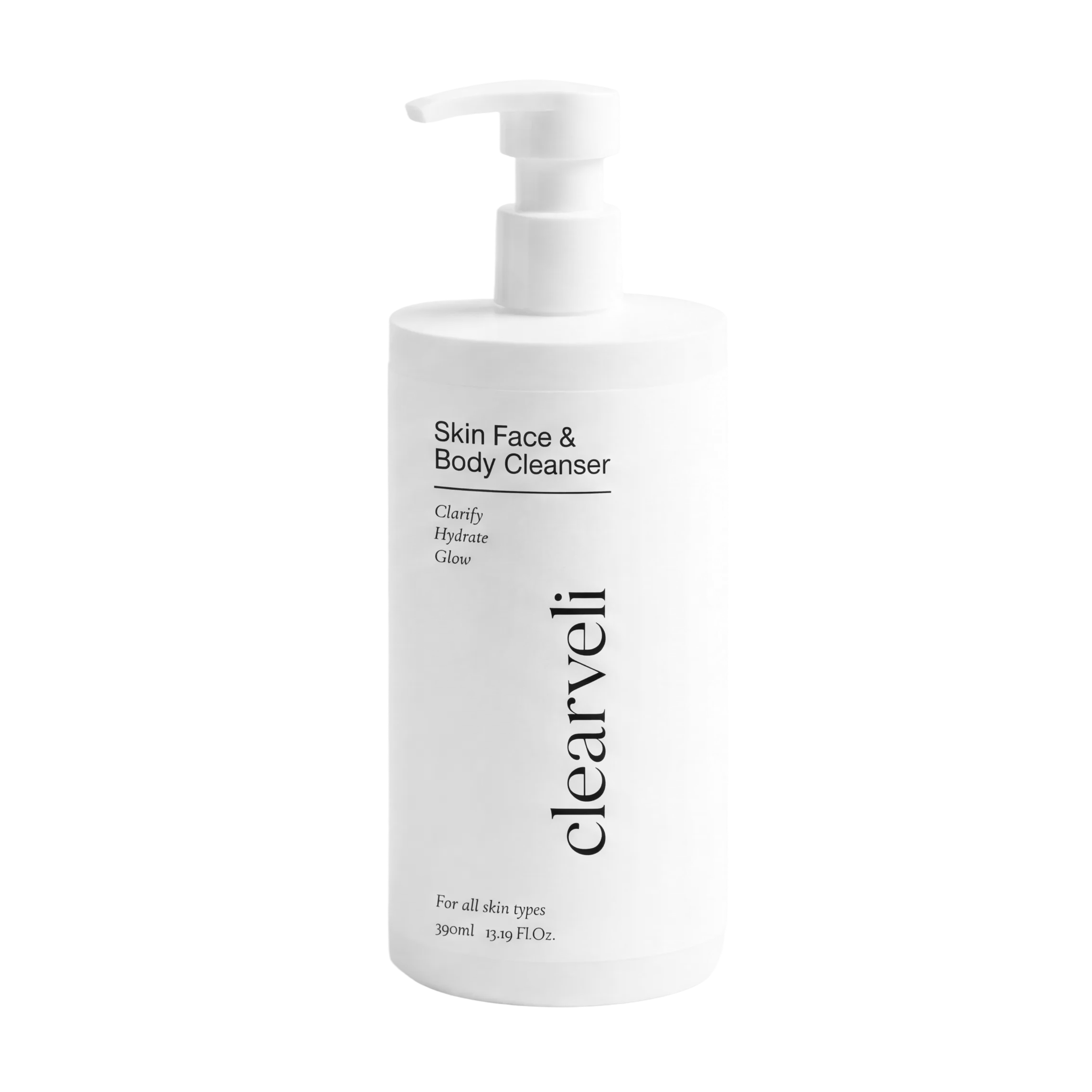 Clearveli Skin Face and Body Cleanser bottle