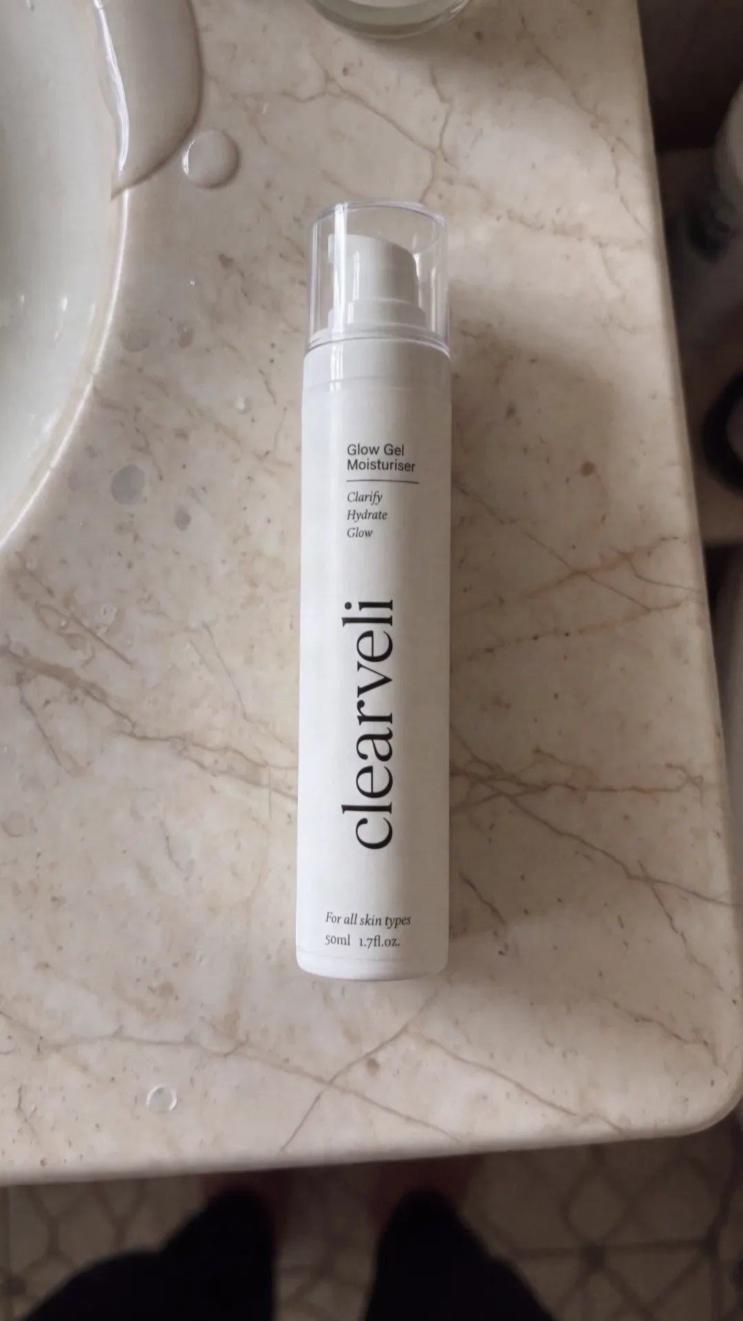 Customer photo of Clearveli Glow Gel Moisturiser